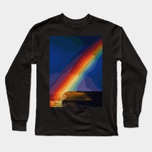 Colorful Rainbow - Landscape Long Sleeve T-Shirt